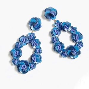 ISO- j crew leather back sequins earrings-any color!